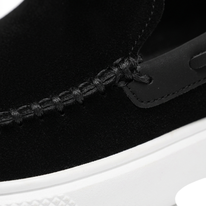Men’s Black Suede Loafers - Davide