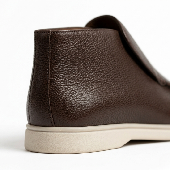 Men’s Dark Brown Leather Loafers - Vincenzo