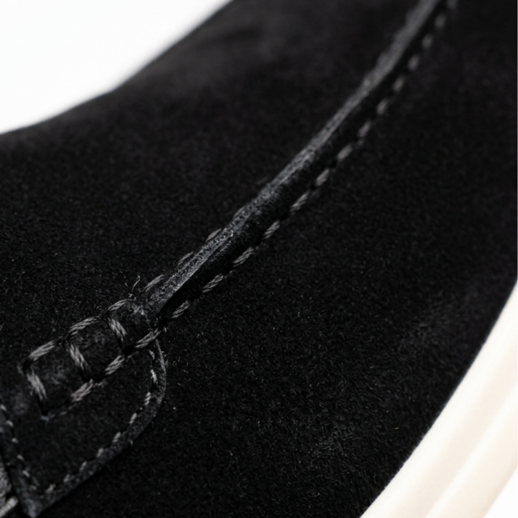 Men’s Black Suede Loafers - Gabriele