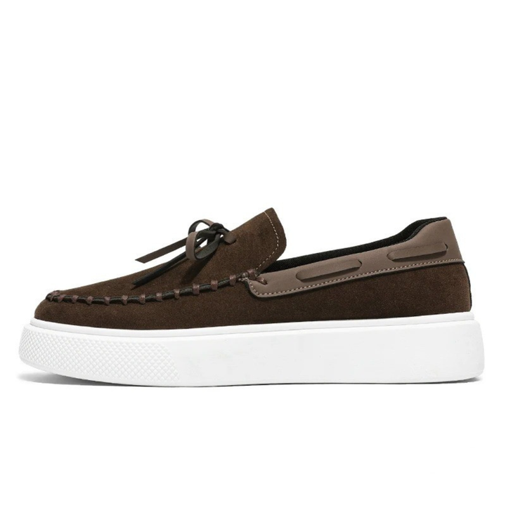 Men’s Brown Suede Loafers - Davide
