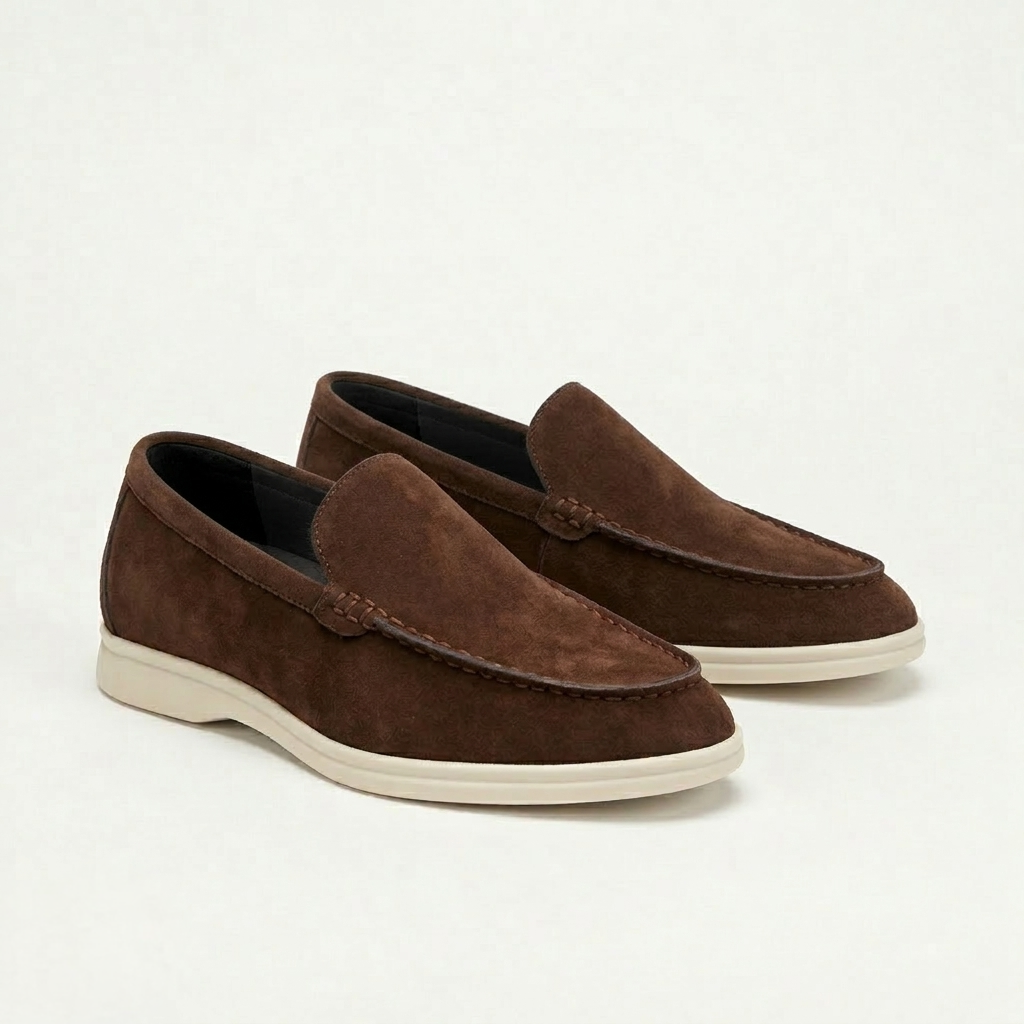 Men’s Brown Suede Loafers - Gabriele