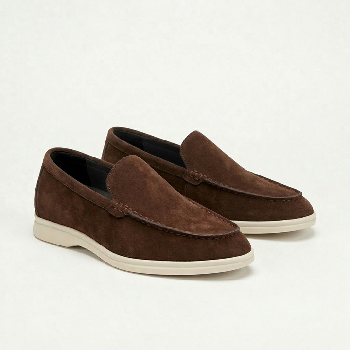 Men’s Brown Suede Loafers - Gabriele
