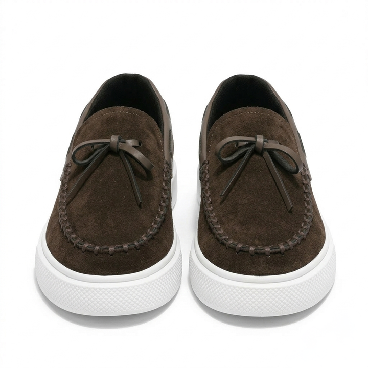 Men’s Brown Suede Loafers - Davide