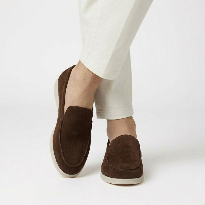 Men’s Brown Suede Loafers - Gabriele