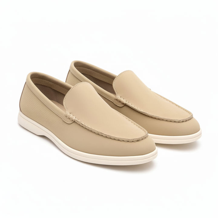 Men’s Beige Suede Loafers - Gabriele