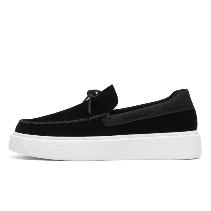 Men’s Black Suede Loafers - Davide