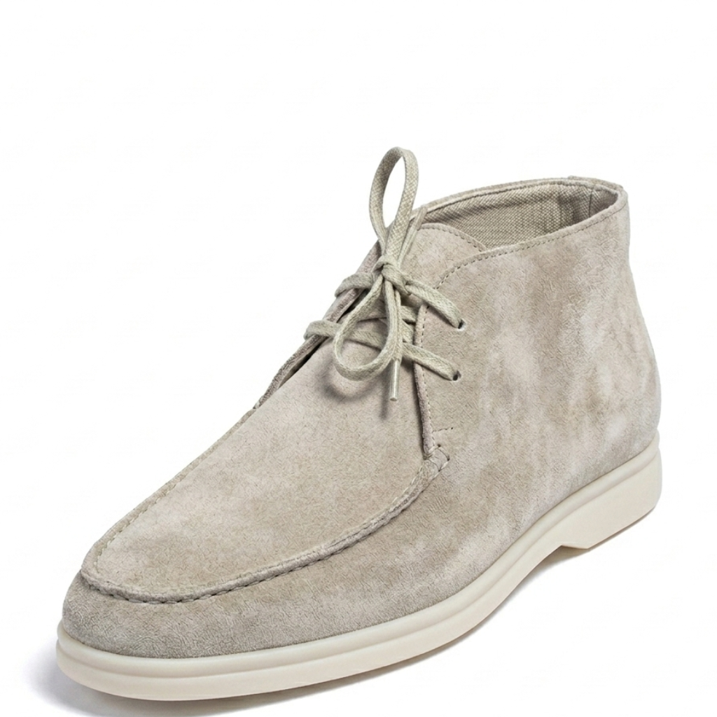 Men’s Apricot Suede Loafers - Revello