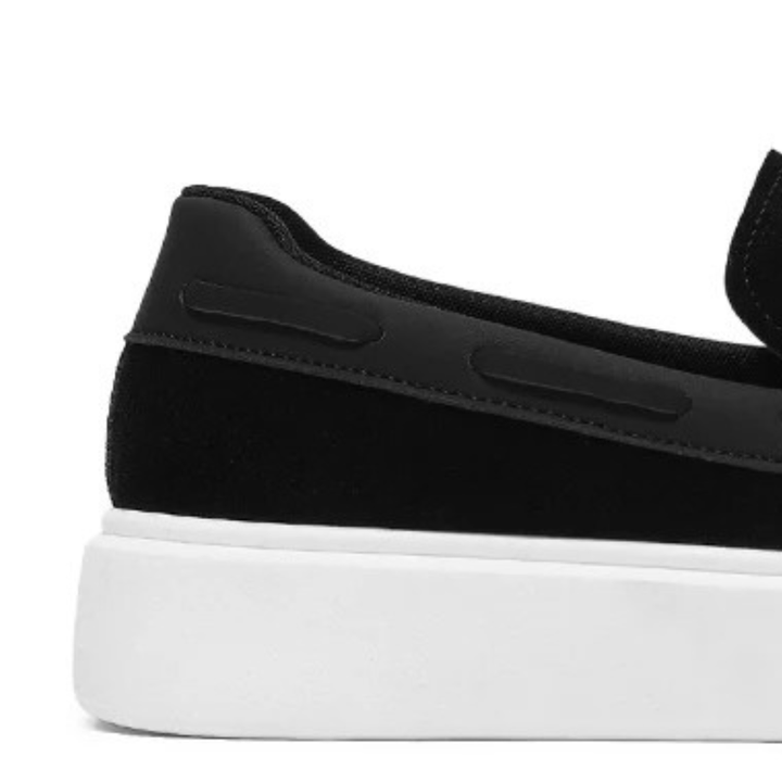 Men’s Black Suede Loafers - Davide