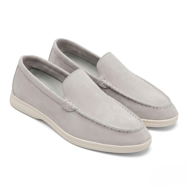 Men’s Grey Suede Loafers - Gabriele