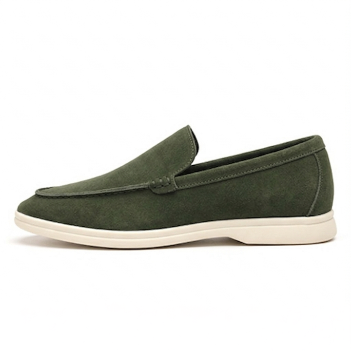 Men’s Green Suede Loafers - Gabriele