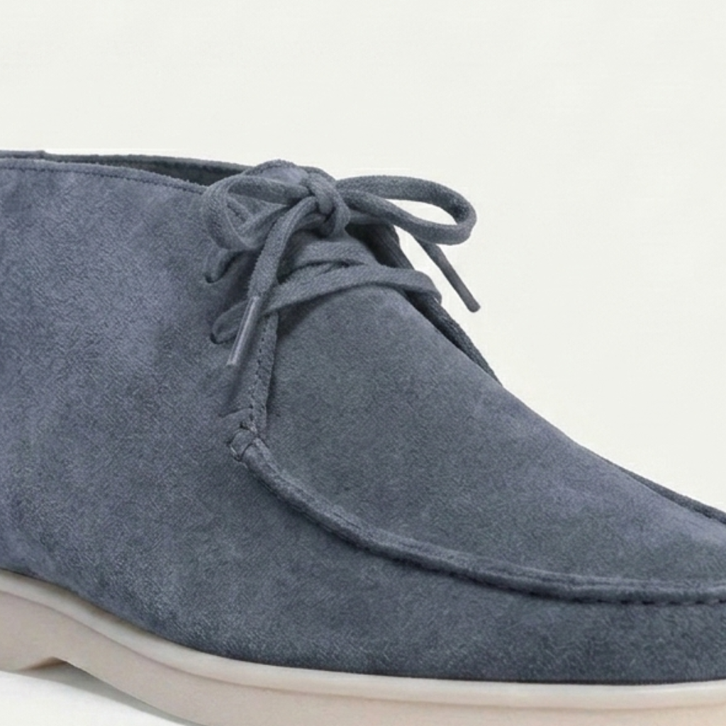 Men’s Blue Suede Loafers - Revello