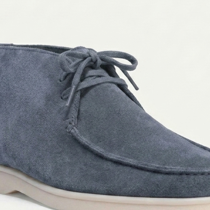 Men’s Blue Suede Loafers - Revello