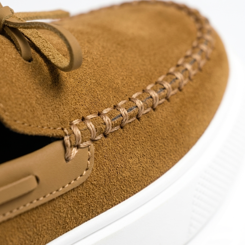Men’s Khaki Suede Loafers - Davide