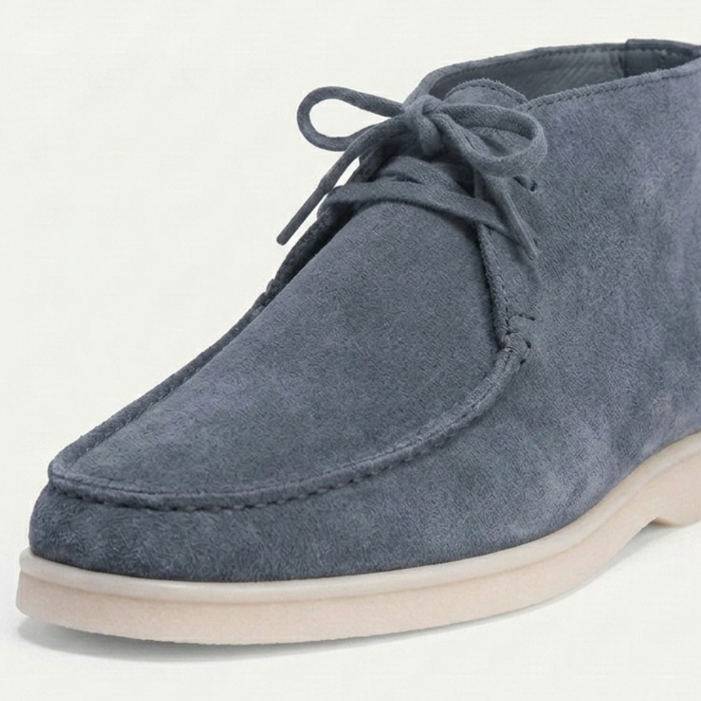 Men’s Blue Suede Loafers - Revello