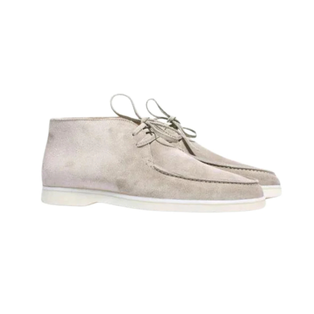 Men’s Apricot Suede Loafers - Revello