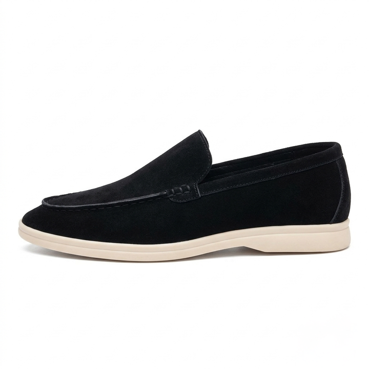 Men’s Black Suede Loafers - Gabriele
