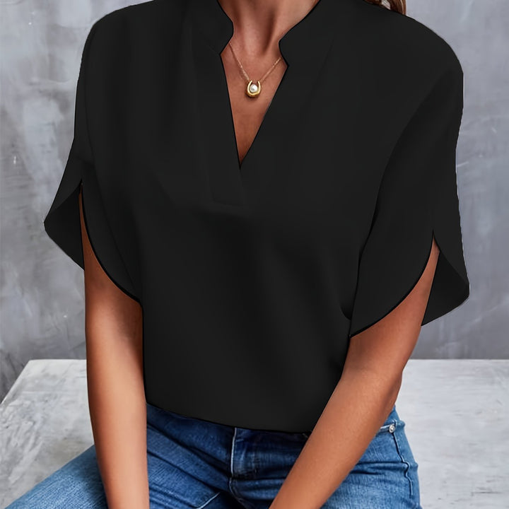 Women’s Lightweight Split-Sleeve Blouse