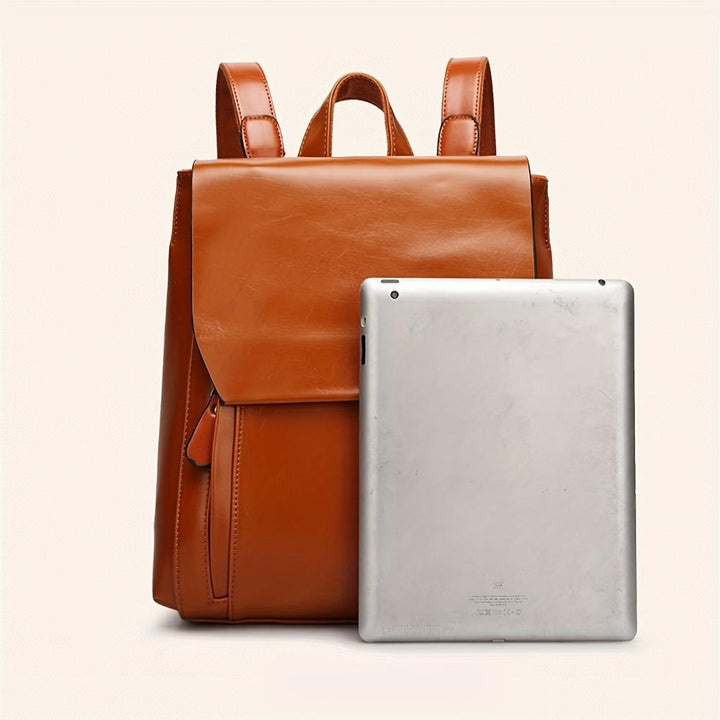 Lina | Hands-Free — Leather Backpack for Work