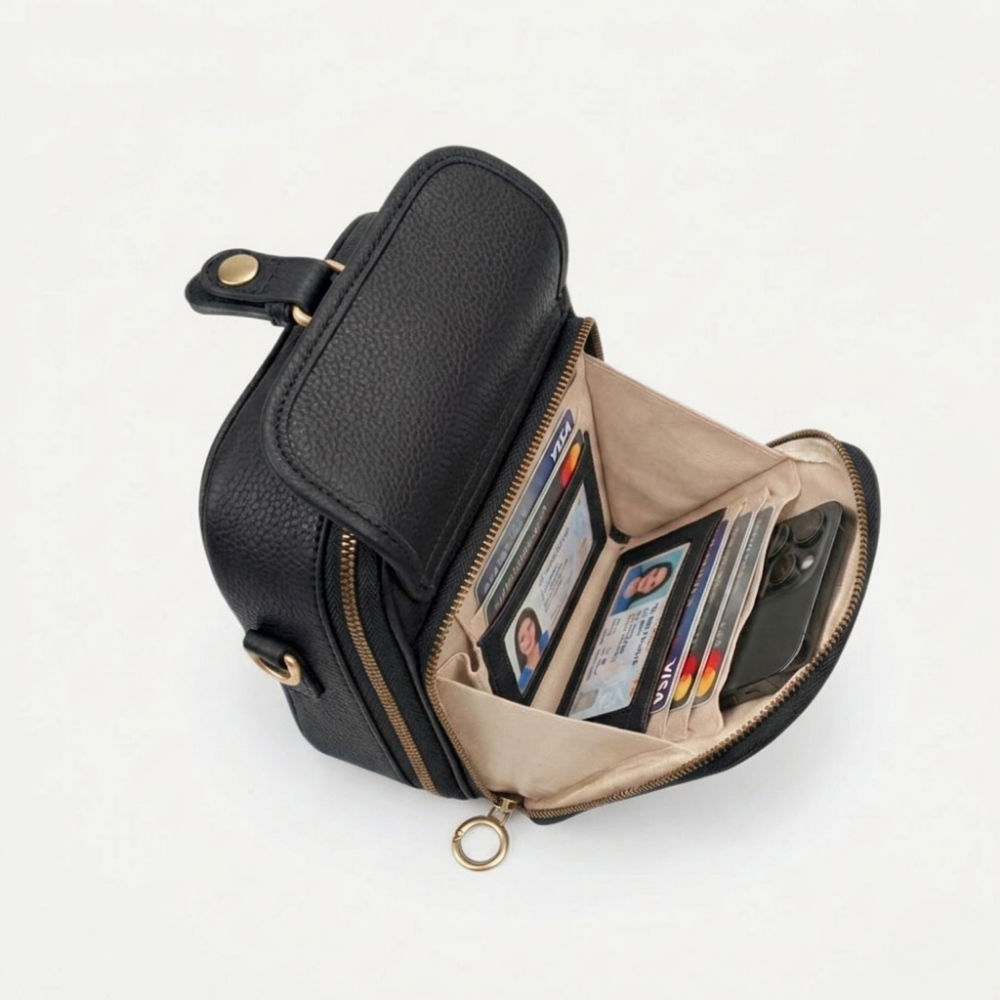 Sienna Mini-Messenger - Gray