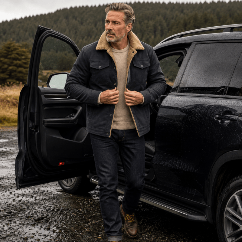 Men’s Fleece-Lined Trucker Jacket
