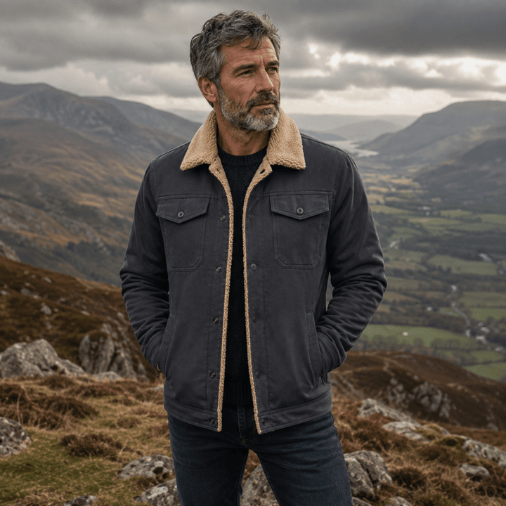 Men’s Fleece-Lined Trucker Jacket