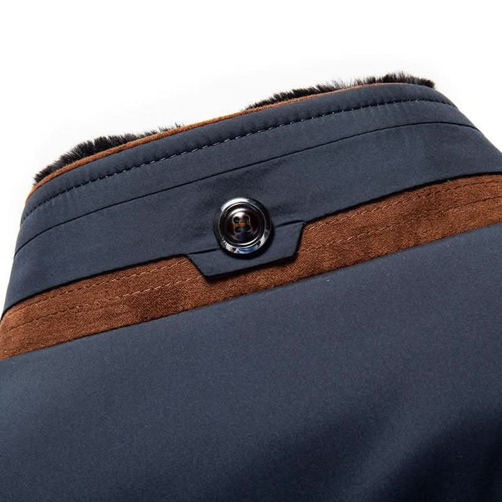 Men’s Quilted Funnel-Neck Jacket