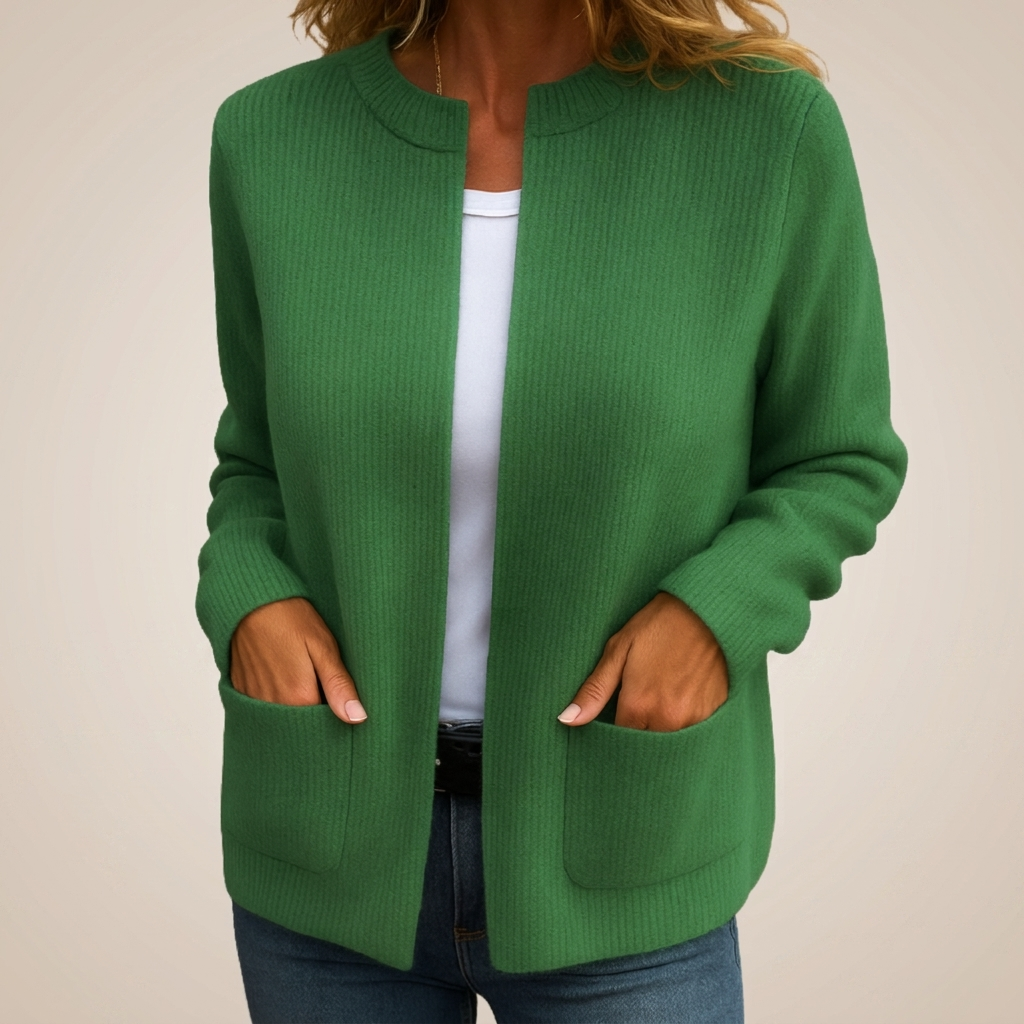 Women’s Soft-Knit Zip-Up Cardigan