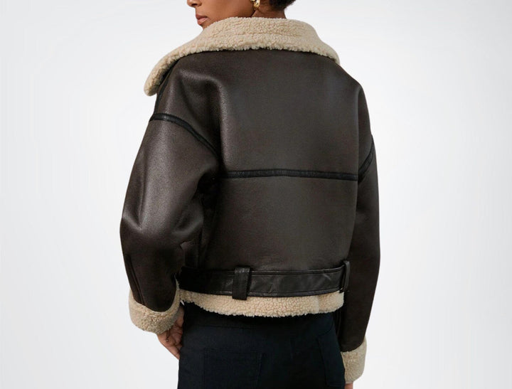 Women’s Fleece-Lined Aviator Jacket