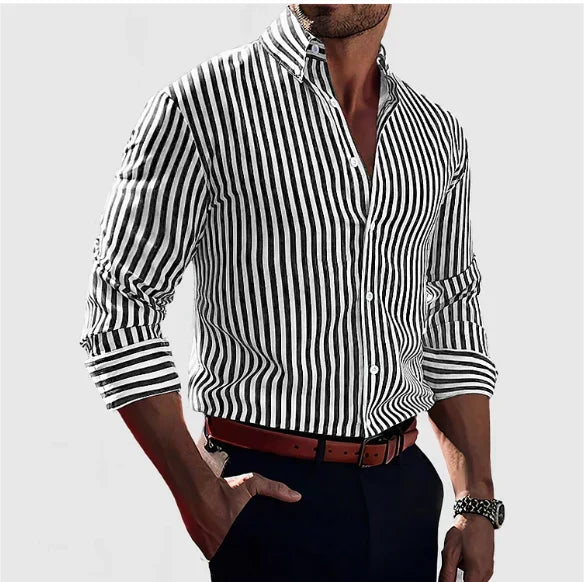 Mens Elegant Striped Shirt