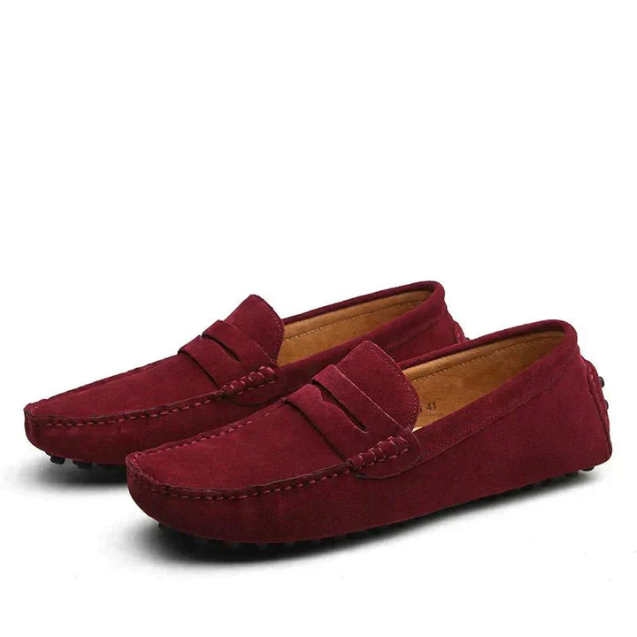 Men’s Suede Penny Loafers