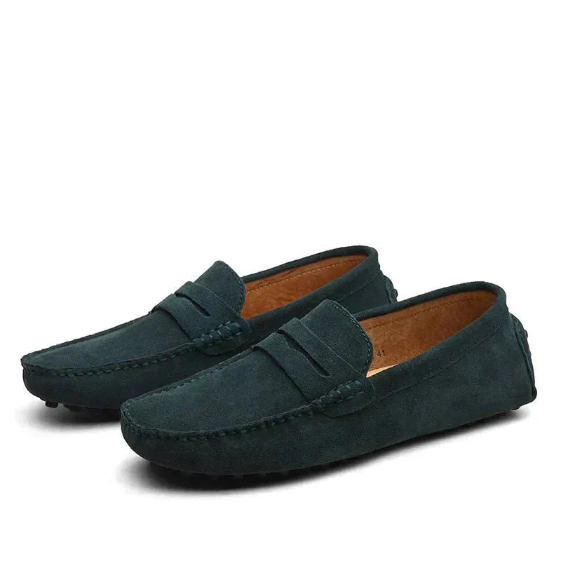 Men’s Suede Penny Loafers