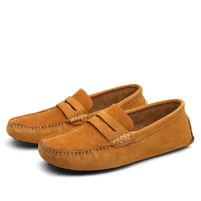 Men’s Suede Penny Loafers