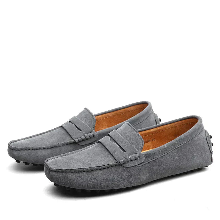 Men’s Suede Penny Loafers