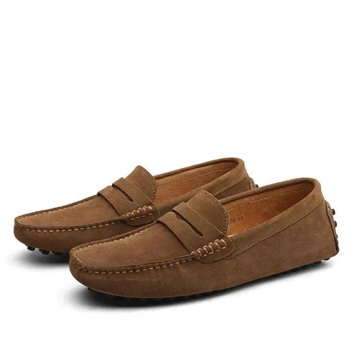 Men’s Suede Penny Loafers