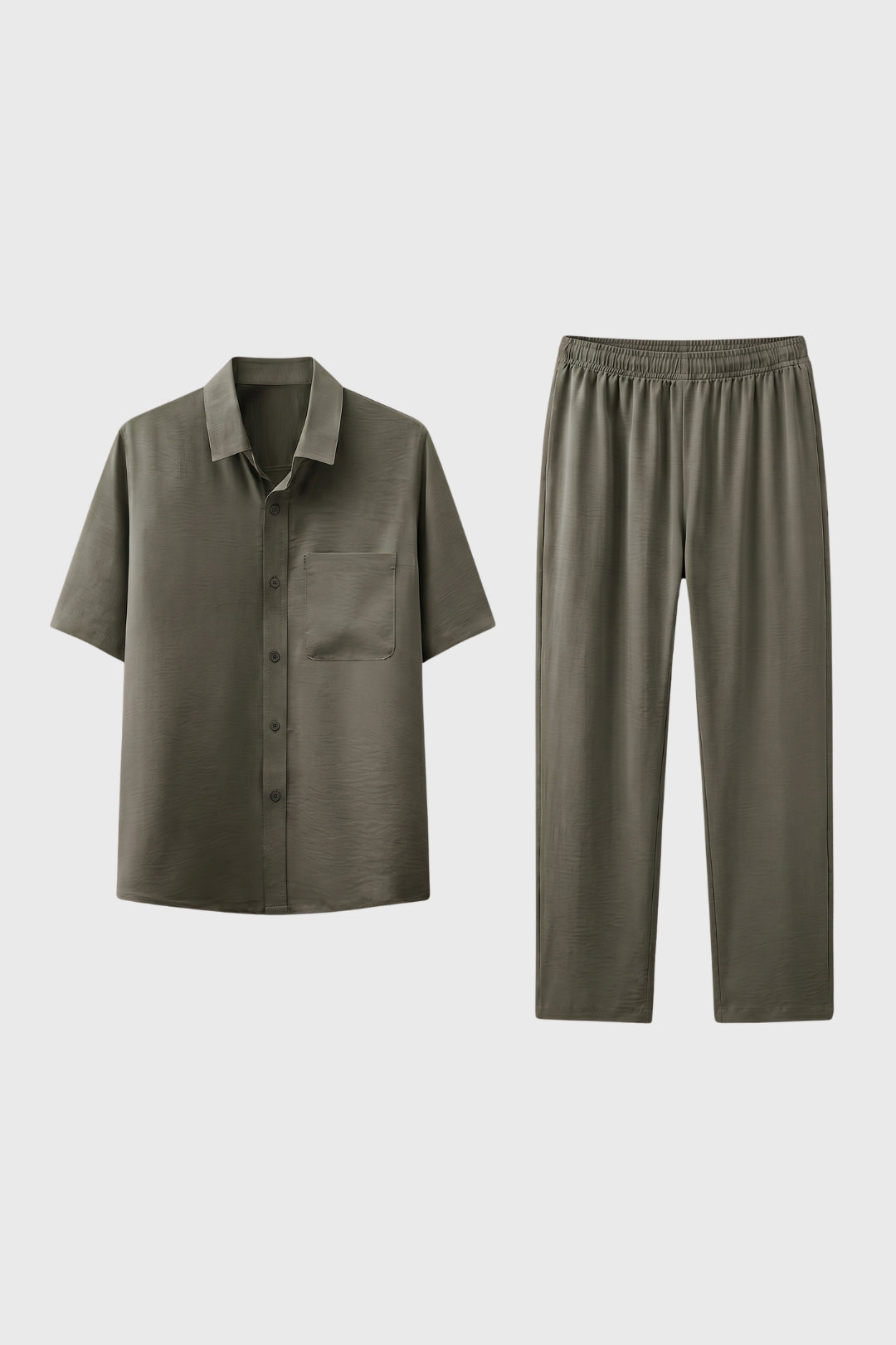 Men’s Short-Sleeve Shirt & Trouser Set