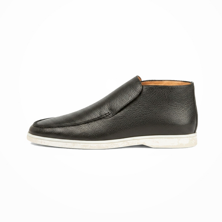 Men’s Black Leather Loafers - Vincenzo