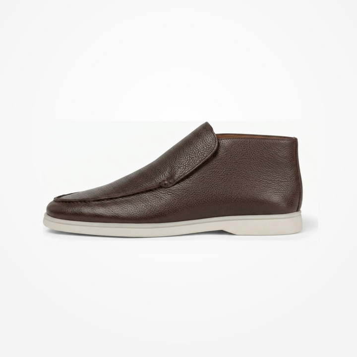 Men’s Dark Brown Leather Loafers - Vincenzo
