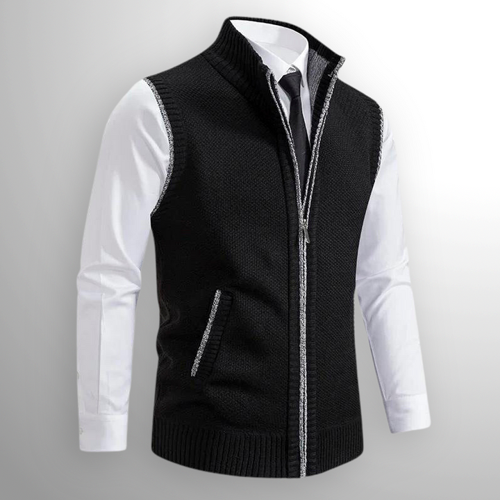 Men’s Zip-Up Knitted Gilet