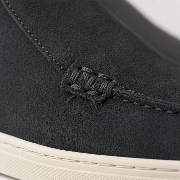 Men’s Dark Grey Suede Loafers - Vincenzo