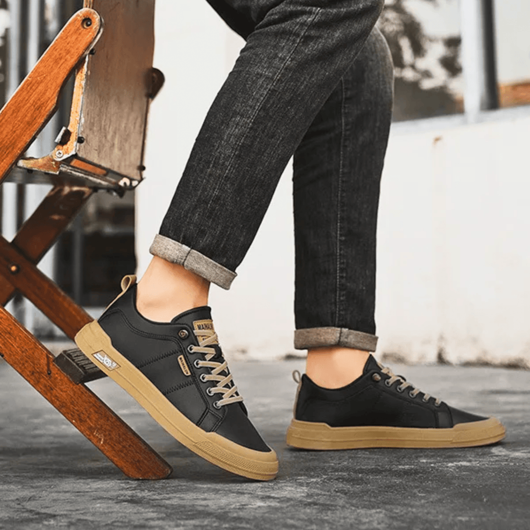 Men’s Casual Leather Trainers