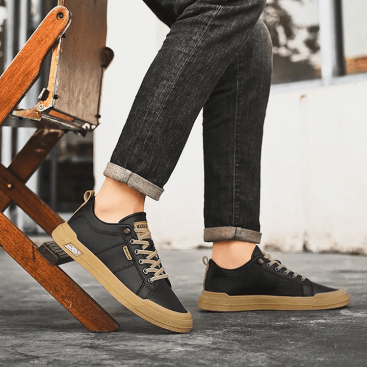Men’s Casual Leather Trainers