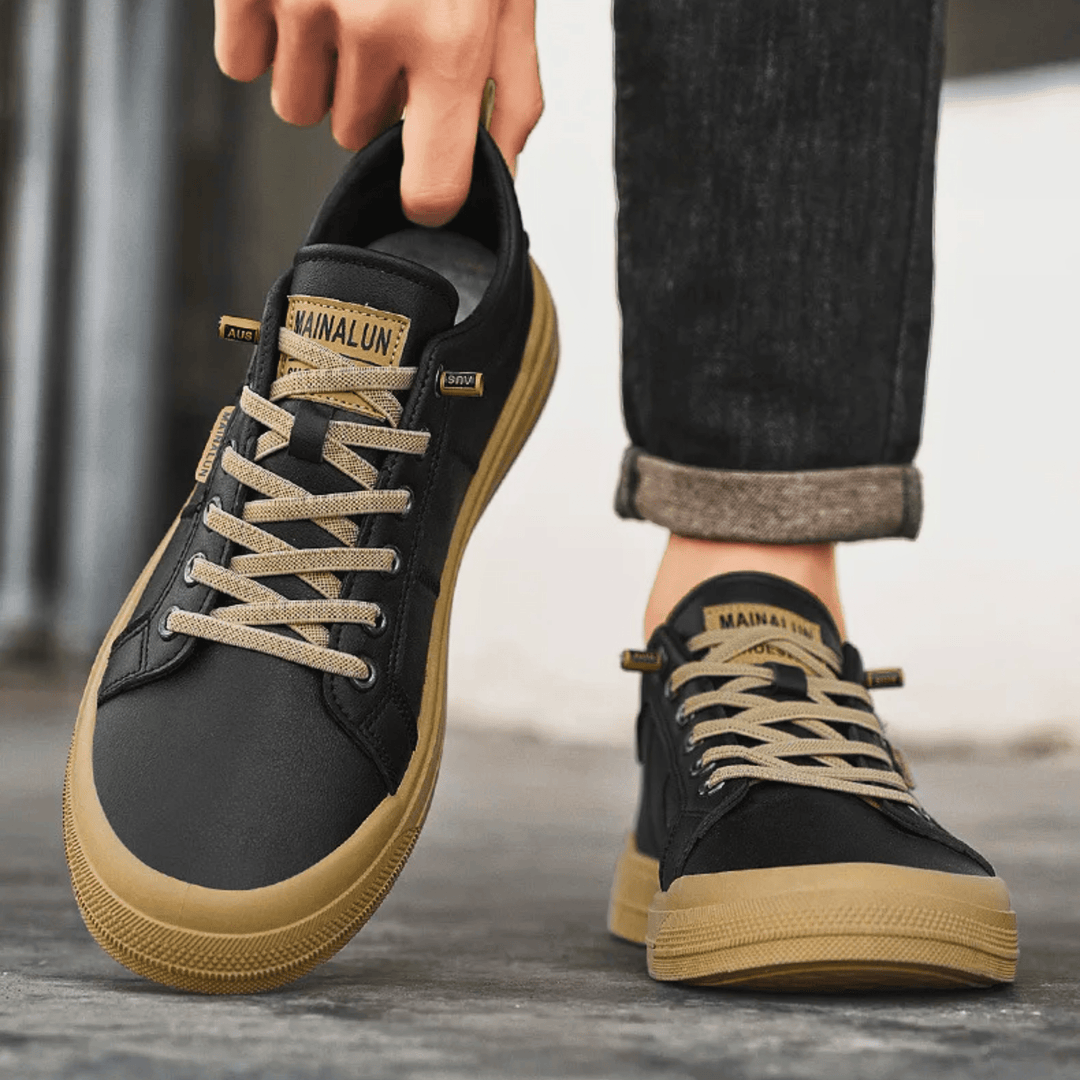 Men’s Casual Leather Trainers