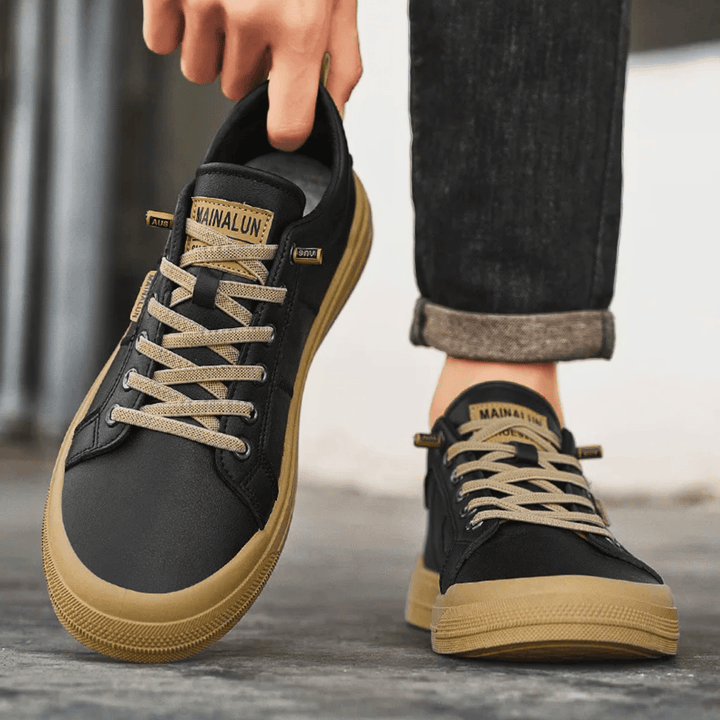 Men’s Casual Leather Trainers